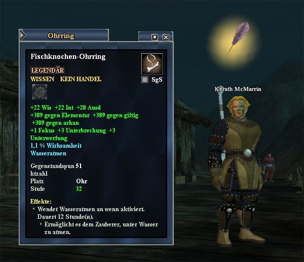 EverQuest 2 Erbequest -  Haddens Ohrring
