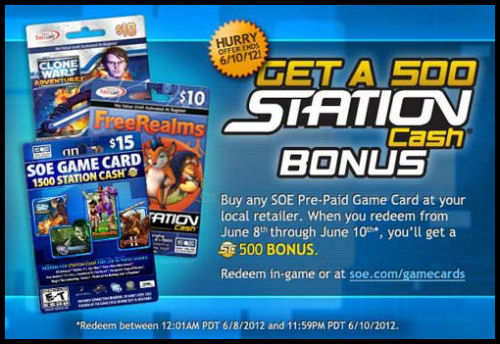 EverQuest 2 - SOE gibt 500 SC Bonus für Game Cards