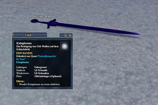 EverQuest 2 - Benutzt das Kataplasma zum Reinigen der Waffen