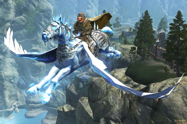 EverQuest 2 - Heroischer Charakter mit Pegasus Flugmount