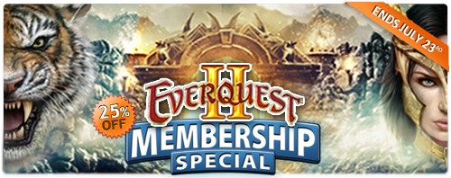 EverQuest 2 - Angebot für Gold-Mitgliedschaften